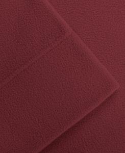 Комплект постельного белья из микрофлиса, 4 предмета, размер King Madison Park, красный