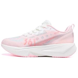 361° Кроссовки для бега с низким верхом и износостойким покрытием, женские, розовые, белые