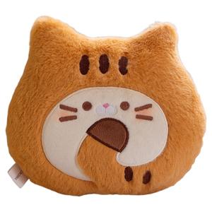 Плюшевая кукла в виде милого кота в полоску Cartoon Cute Butter Cookie Cat, высота 23см/50см DUOMIAOYOU