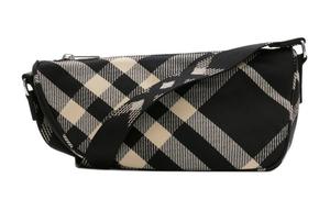 Щит Хлопок с Полиэстером Сумка Через Плечо, Небольшой Размер Мужская Черная Burberry