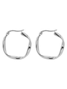 Adeliás Женские серьги - Серьги-кольца из нержавеющей стали серебристого цвета