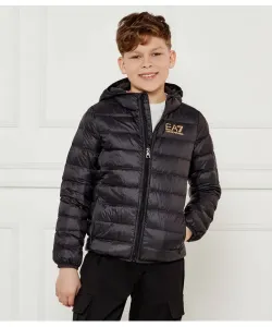 Пуховик Regular fit Ea7, черный