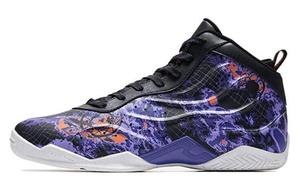 Кроссовки QIAODAN Vintage Basketball Shoes Men Mid-top Purple, фиолетовый