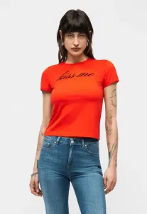 Футболка с принтом "поцелуй меня" (в уменьшенном размере) Marc Jacobs, True Red