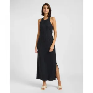 Платье Lee Rib sleeveless long, черный