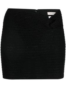 The Mannei трикотажная юбка мини Kaukaz с драпировкой, черный