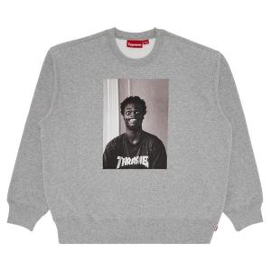 Свитер Supreme x Thrasher Crewneck, Heather Grey