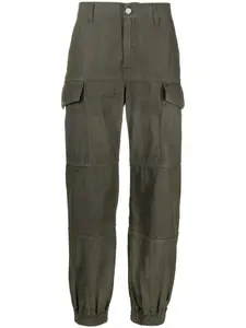 Брюки карго со вставками Alexander McQueen, зеленый