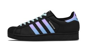 Adidas Originals Кроссовки для скейтбординга Superstar 2 Low Top унисекс, цвет: черный, синий, фиолетовый