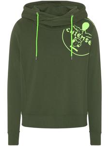 Толстовка Chiemsee, цвет Khaki/Neon Green