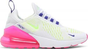 Кроссовки Nike Wmns Air Max 270 'White Pink Blast Volt', белый