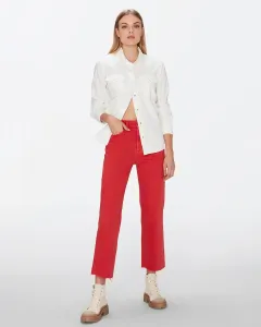 Женские джинсы Logan Stovepipe с высокой посадкой и прямым кроем 7 For all mankind, красный