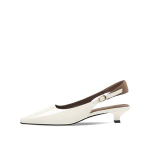 Rosa Bianca Женские туфли на каблуке 4 см экрю с подкладкой из овчины, цвет Ecru (Sheepskin Lining)