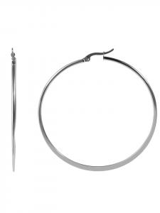 Adeliás Женские серьги - Серьги-кольца из нержавеющей стали серебристого цвета