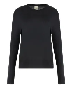 Свитер из вискозы с круглым вырезом Calvin Klein, черный