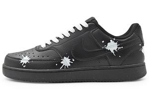 Nike Кроссовки для скейтбординга Court Vision Low Top унисекс, черные, белые