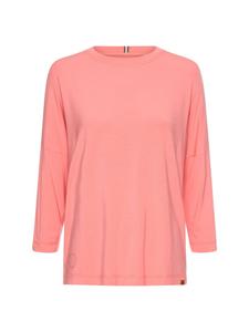 Рубашка с длинными рукавами и круглым вырезом ягодного цвета. Camel Active