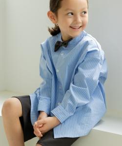 Полосатая рубашка с длинными рукавами и лентой Chil2, цвет Saxophone