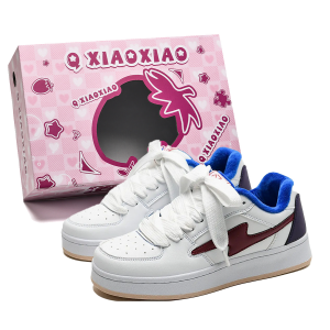 Circle small Кроссовки Warm Cushioning Wear-Resistant Lightweight Low-Top Skateboard Shoes Unisex White Blue Red Box Included