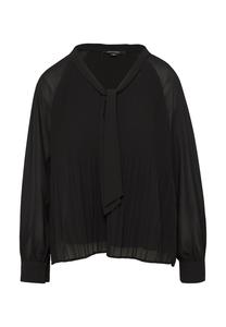 Блуза MIT PLISSEEFALTEN comma, черный