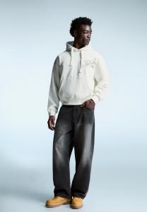 Худи Bershka Hoodie, White