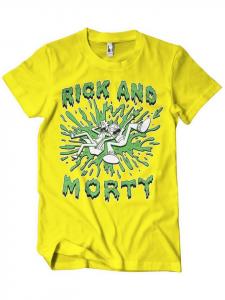 Футболка желтого цвета Rick and Morty