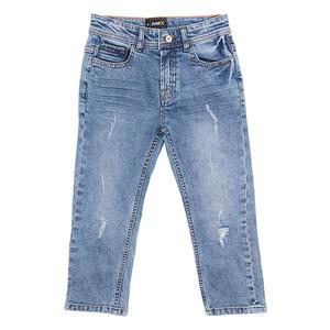 Джинсы для мальчиков 4-7 лет fashion rip & repair с деталями на колене Rawx, Blue