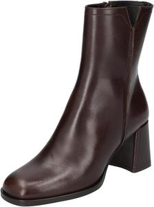 Женские ботильоны FOWT с закругленным носком, на массивном среднем каблуке, с боковой молнией, модные осенне-зимние ботинки, размеры 4-16 US, Dark Brown