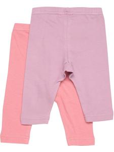 Pippi Babywear Детские леггинсы "Леггинсы с аппликацией (2 шт.)" розового цвета