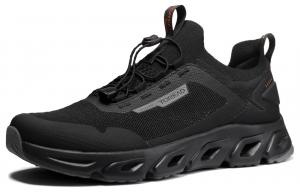 TOREAD Нескользящие износостойкие низкие кроссовки для активного отдыха, мужские, черно-серые