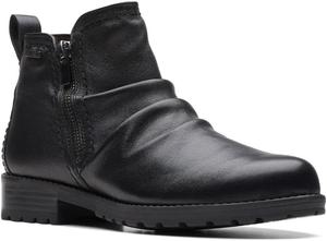 Женские водонепроницаемые ботинки Clarks Aspra Walk, Black Leather