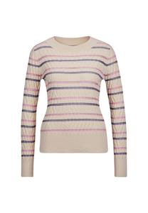 Свитер с круглым вырезом и полосками Madeleine, мультиколор