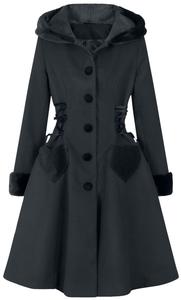 Пальто Hell Bunny Scarlett Coat, черный