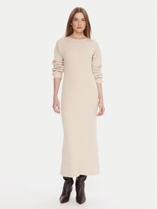 Вязаное платье regular fit 3M0879C Kontatto, бежевый