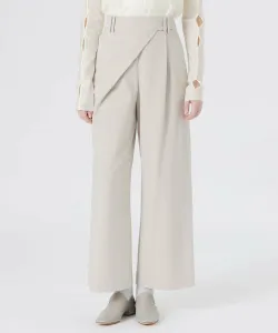 Широкие брюки с запахом Loveless, цвет Beige