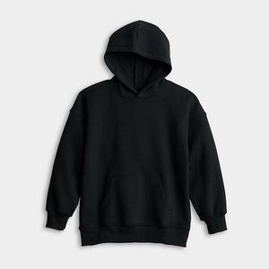 Детский оверсайз худи для девочек 6-20 лет в размерах regular и plus So, Black Luxe