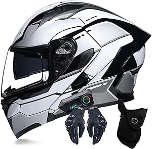 Шлем мотоциклетный Labzaa Helmet, серый / черный