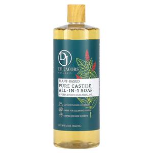 Мыло на растительной основе Dr. Jacobs Naturals с эфирным маслом перечной мяты, 946 мл