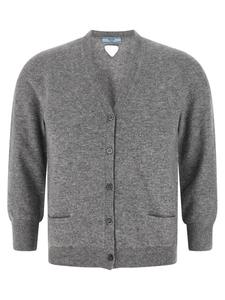 Кашемировый кардиган Prada, серый