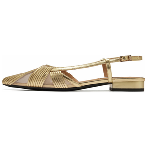 Повседневные однобортные туфли женские 73Hours, Gold