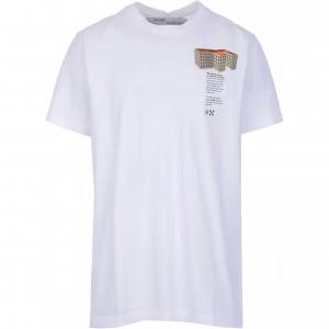 OFF-WHITE Футболка мужская серая белая