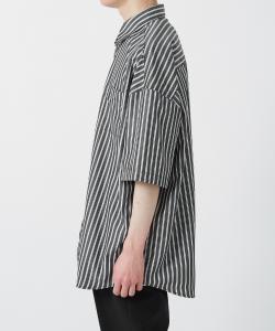 Полосатая рубашка с коротким рукавом