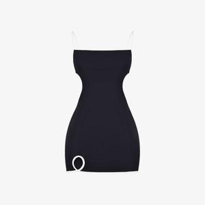 Мини-Платье из эластичной ткани с вырезами и контрастной отделкой Mistress Rocks, синий