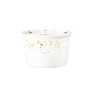 Liberty Golden Stars Миска круглая с крышкой 14 см Seltmann Weiden, белое золото