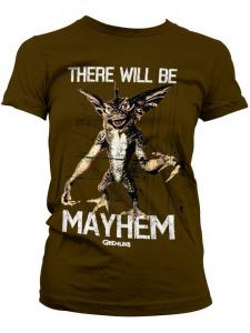 Футболка There Will Be Mayhem Girly Tee коричневого цвета Gremlins