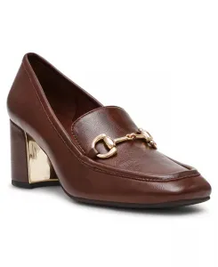 Женские туфли-лодочки Tobi на квадратном каблуке Anne Klein, коричневый