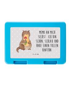 Mr. & Mrs. Panda Букет из ланч-бокса в виде выдры с надписью, пастельно-серый цвет