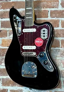 Squier Classic Vibe '70s Jaguar Черный, В наличии, Быстрая отправка, Поддерживайте независимые музыкальные магазины!