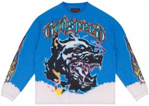 Футболка с длинными рукавами Godspeed Off The Leash, синяя