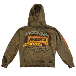 Худи Cactus Jack by Travis Scott x Cactus Plant Flea Market Bazaar Hoodie Tan, желто-коричневый